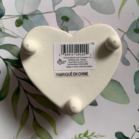 3/$45 ⭐️ RUSS Stacking Heart Boxes Porcelain Pink Trinket Holder (NEW) - Picture 9 of 9